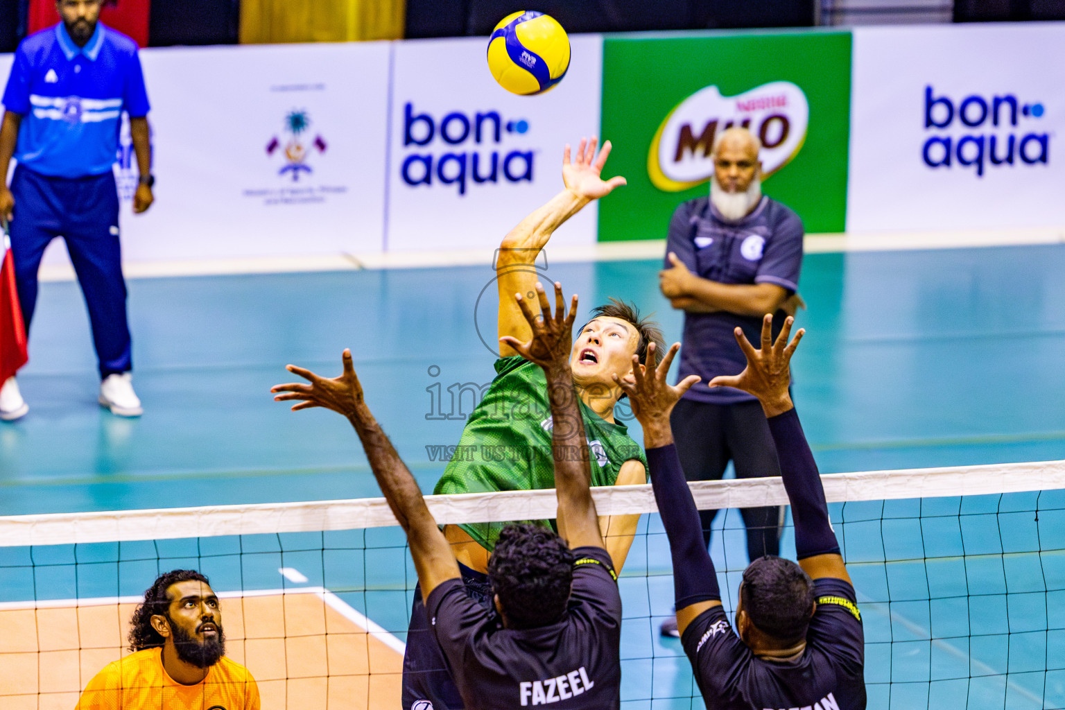 HDC vs DSC in Day 2 of MILO VAM Cup 2024 Men's Division was held in Social Center Indoor Hall on Tuesday, 29th October 2024. Photos: Nausham Waheed / images.mv