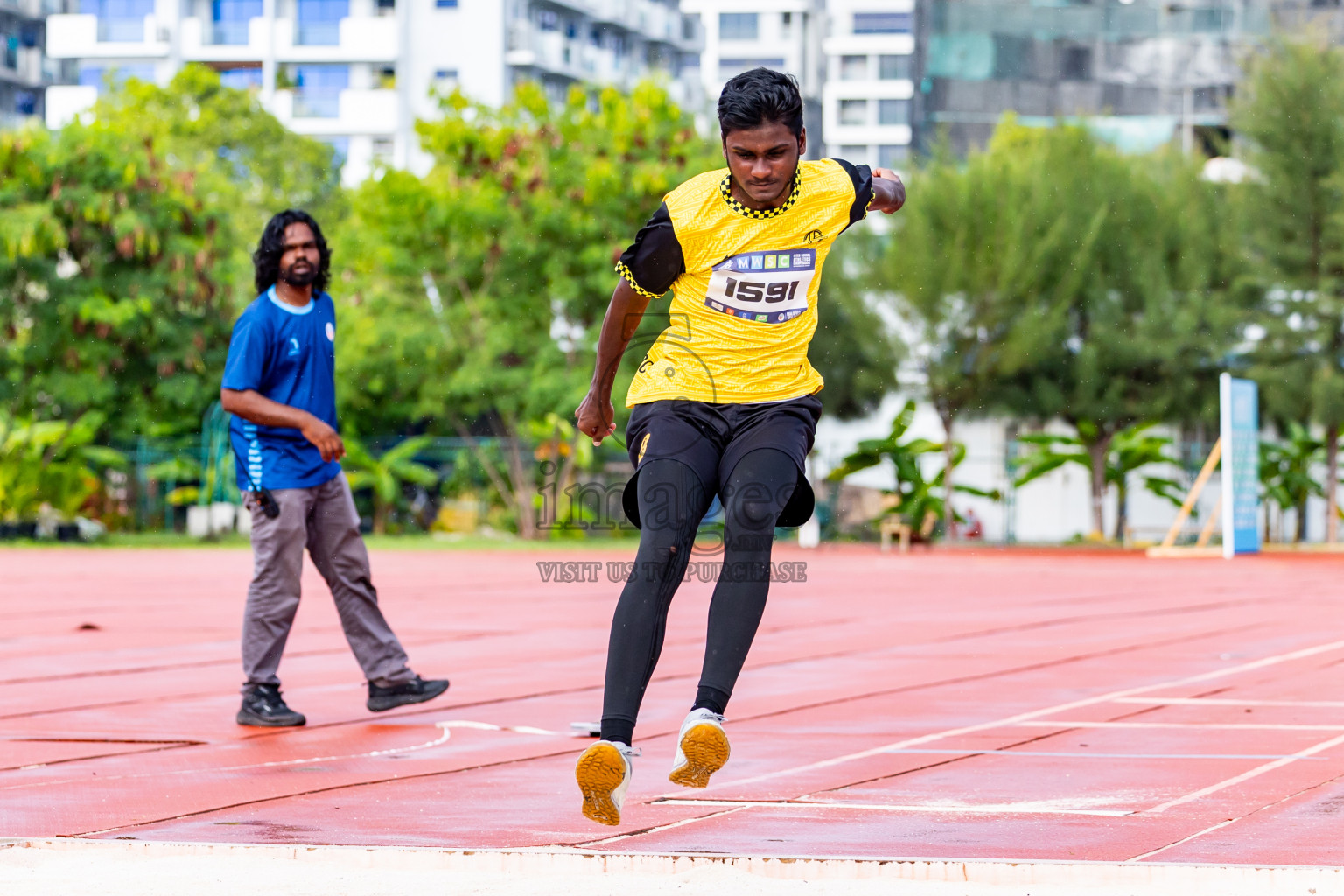 Day 3 of MWSC Interschool Athletics Championships 2024 held in Hulhumale Running Track, Hulhumale, Maldives on Monday, 11th November 2024. Photos by:  Nausham Waheed / Images.mv