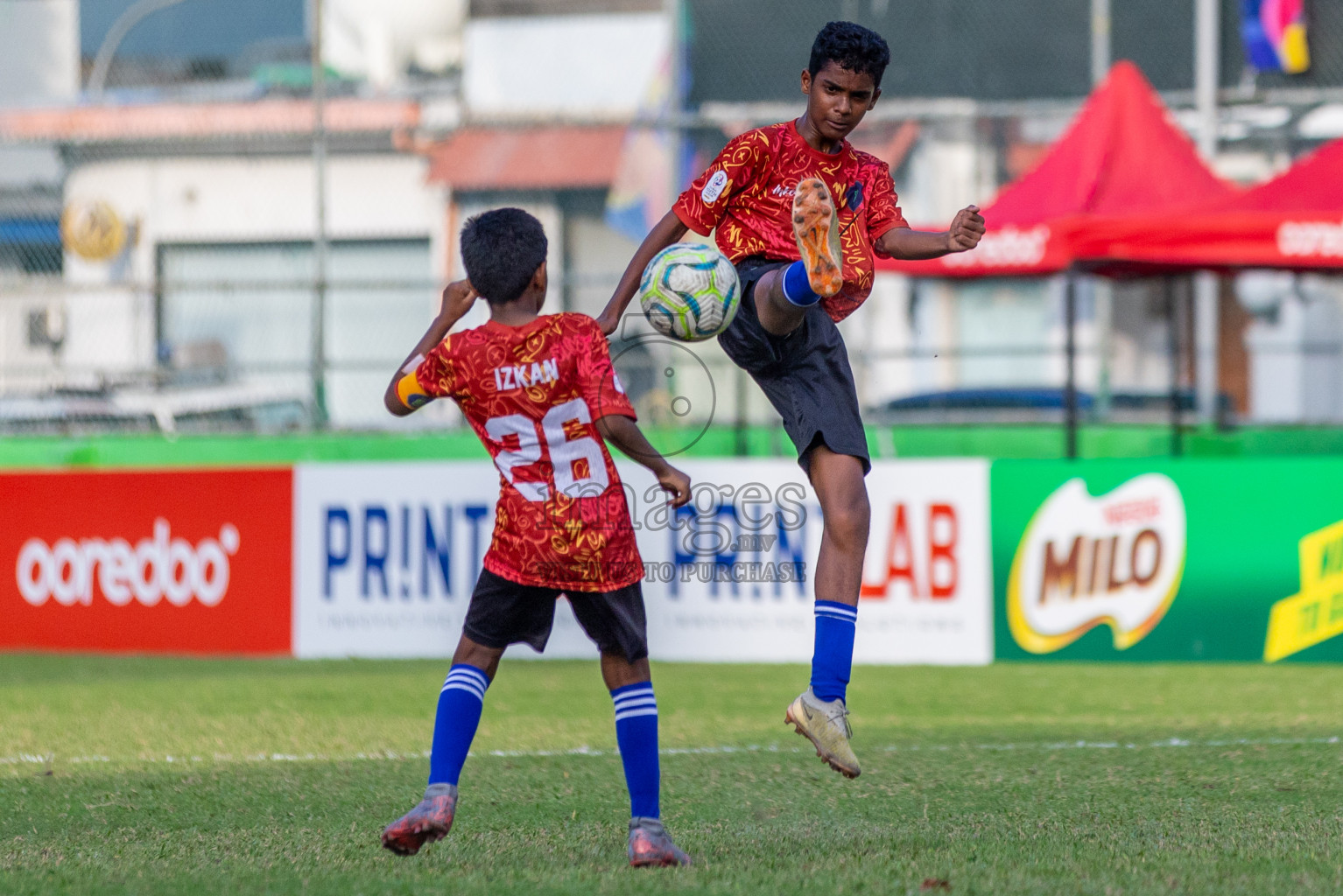 Club Eagles vs Super United Sports (U12) in Day 4 of Dhivehi Youth League 2024 held at Henveiru Stadium on Thursday, 28th November 2024. Photos: Shuu Abdul Sattar/ Images.mv