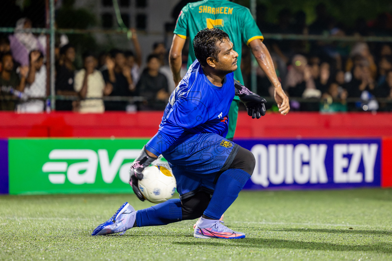 ADh Dhangethi vs ADh Mandhoo on Day 20 of Golden Futsal Challenge 2025 was held on Thursday, 23rd January 2025, in Hulhumale', Maldives. Photos: Nausham Waheed / images.mv