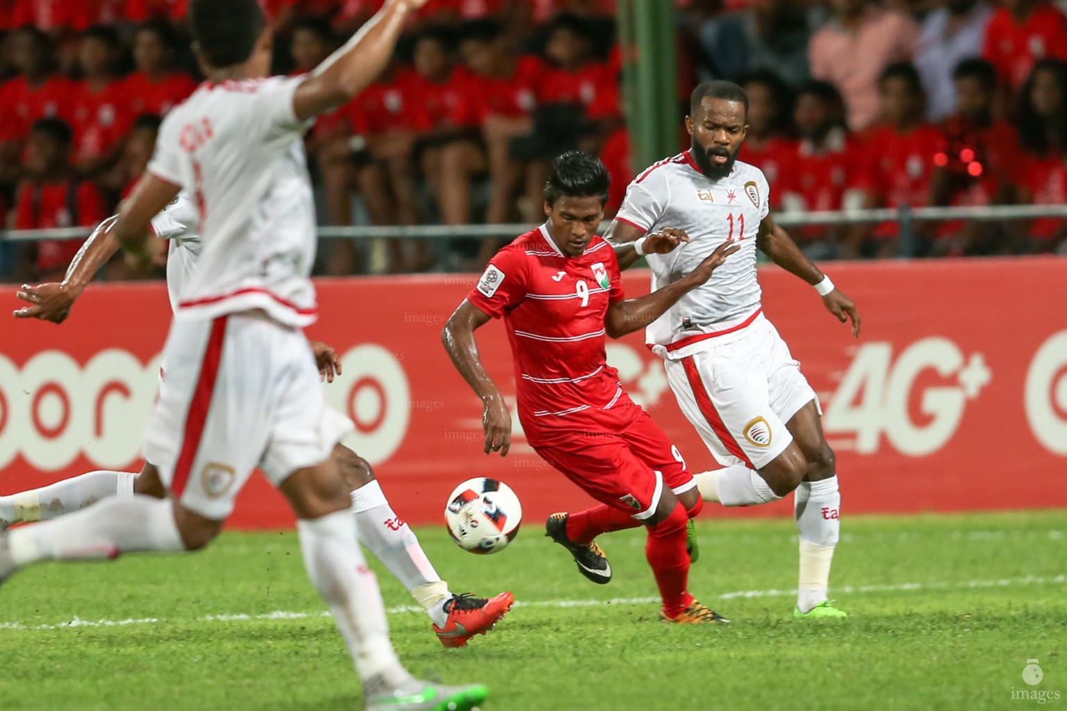 Asian Cup Qualifier between Maldives and Oman in National Stadium, on 10 October 2017 Male' Maldives. ( Images.mv Photo: Abdulla Abeedh )