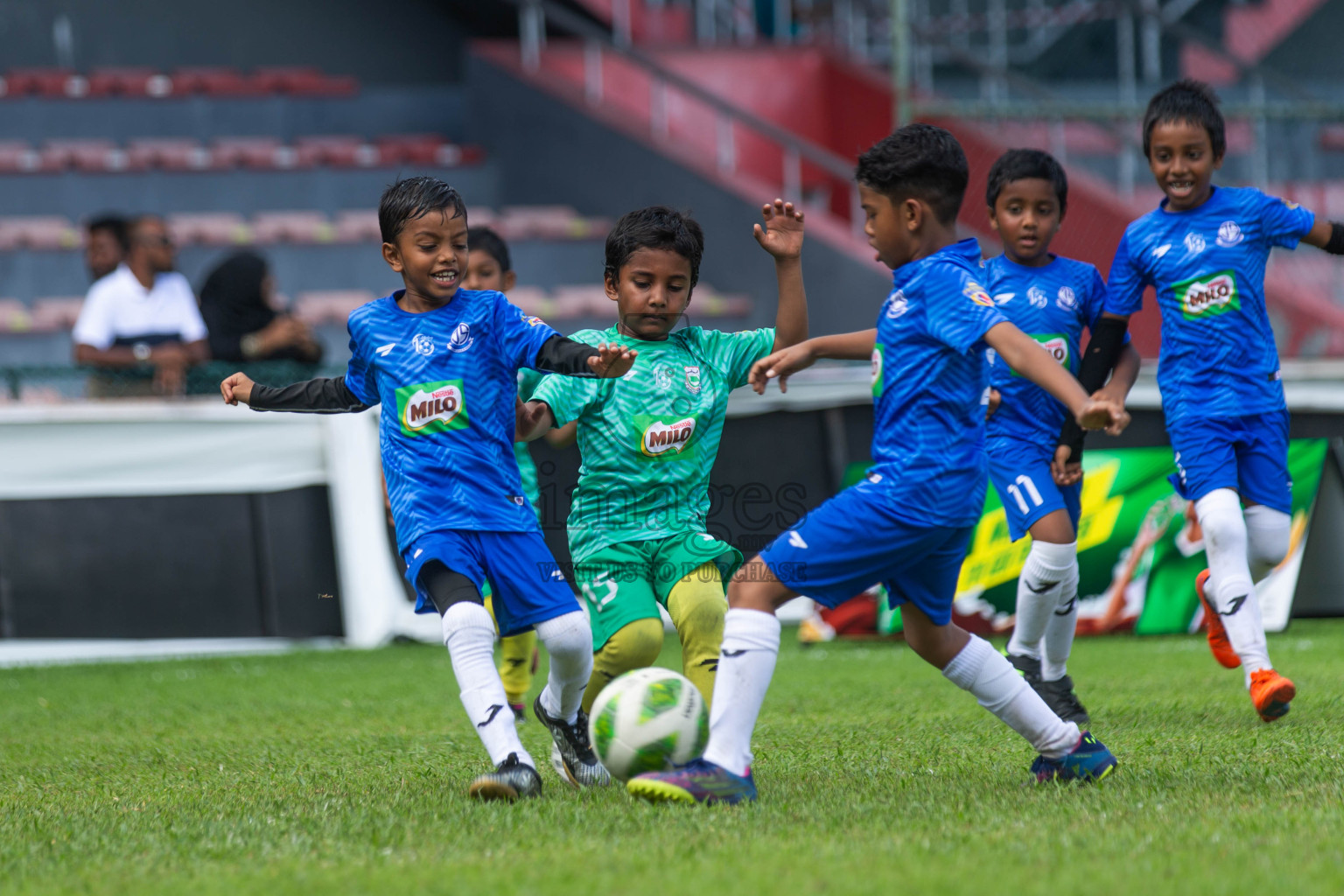 Day 2 of MILO Kids Football Fiesta was held at National Stadium in Male', Maldives on Saturday, 24th February 2024.