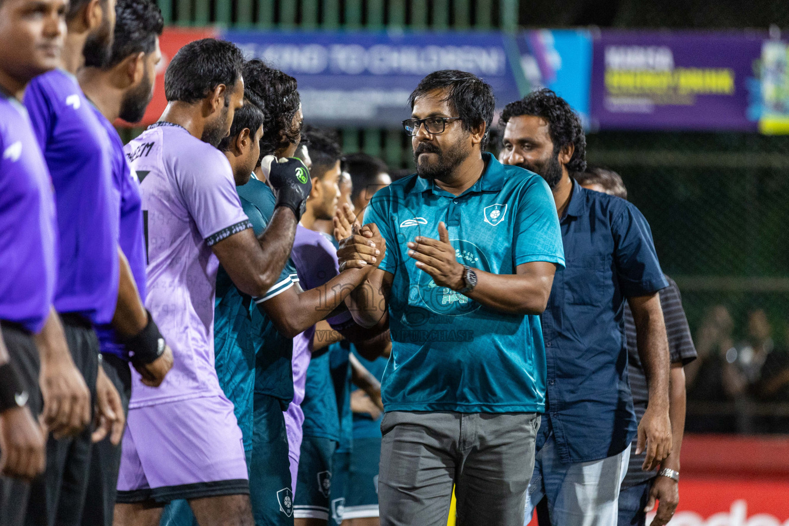 R Dhuvaafaru vs R Meedhoo in Day 8 of Golden Futsal Challenge 2024 was held on Monday, 22nd January 2024, in Hulhumale', Maldives Photos: Nausham Waheed / images.mv