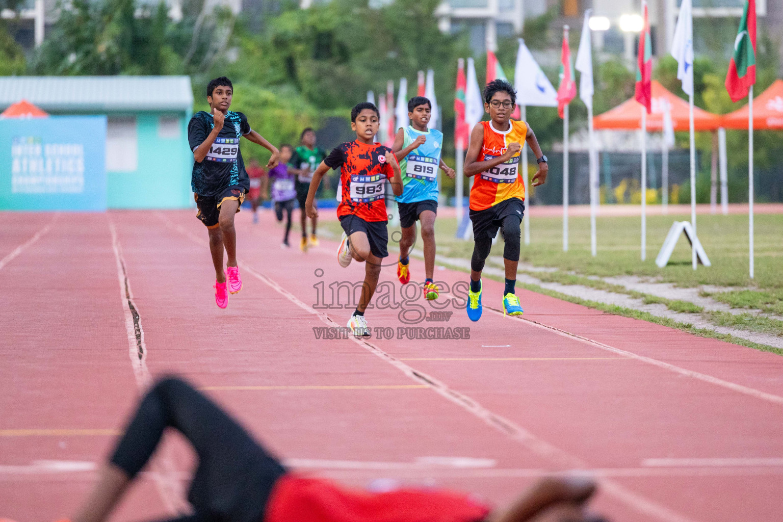 Day 5 of MWSC Interschool Athletics Championships 2024 held in Hulhumale Running Track, Hulhumale, Maldives on Wednesday, 13th November 2024. Photos by: Ismail Thoriq / Images.mv