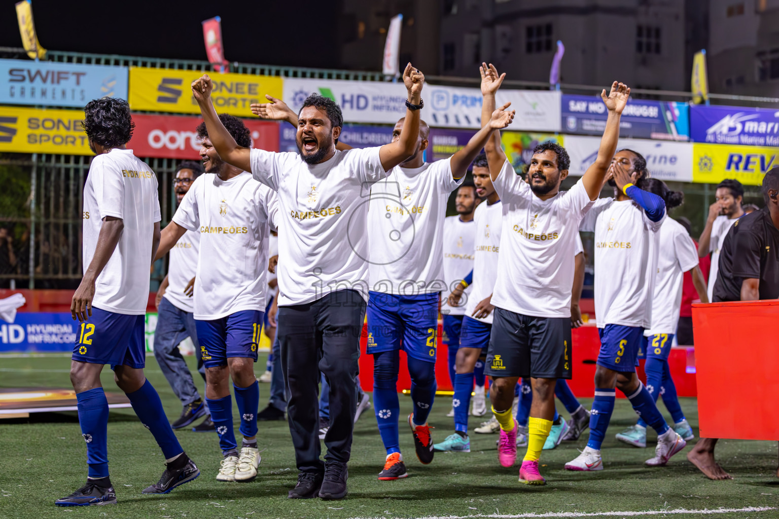 B Eydhafushi vs L Gan in the Final of Golden Futsal Challenge 2024 was held on Thursday, 7th March 2024, in Hulhumale', Maldives 
Photos: Ismail Thoriq / images.mv