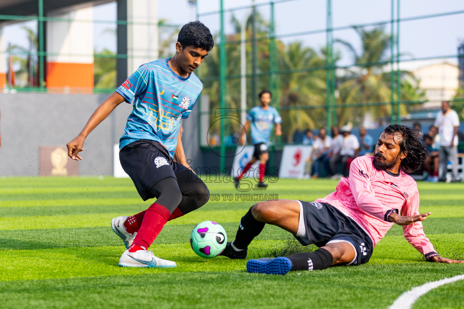 Spartans vs BG New Generation in Day 1 of BG Futsal Challenge 2024 was held on Thursday, 12th March 2024, in Male', Maldives Photos: Nausham Waheed / images.mv