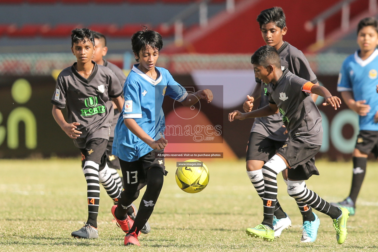 Billabong vs Ghaazee School in MAMEN Inter School Football Tournament 2019 (U13) in Male, Maldives on 13th April 2019 Photos: Suadh Abdul Sattar/ images.mv