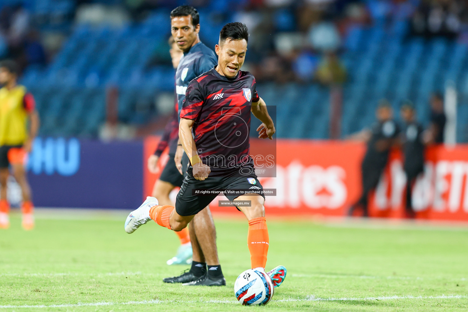 Nepal vs India in SAFF Championship 2023 held in Sree Kanteerava Stadium, Bengaluru, India, on Saturday, 24th June 2023. Photos: Nausham Waheed, Hassan Simah / images.mv