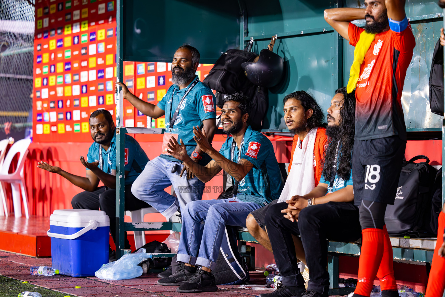 L Gan vs L Maabaidhoo in Day 14 of Golden Futsal Challenge 2025 was held on Saturday, 18th January 2025, in Hulhumale', Maldives. Photos: Ismail Thoriq / images.mv