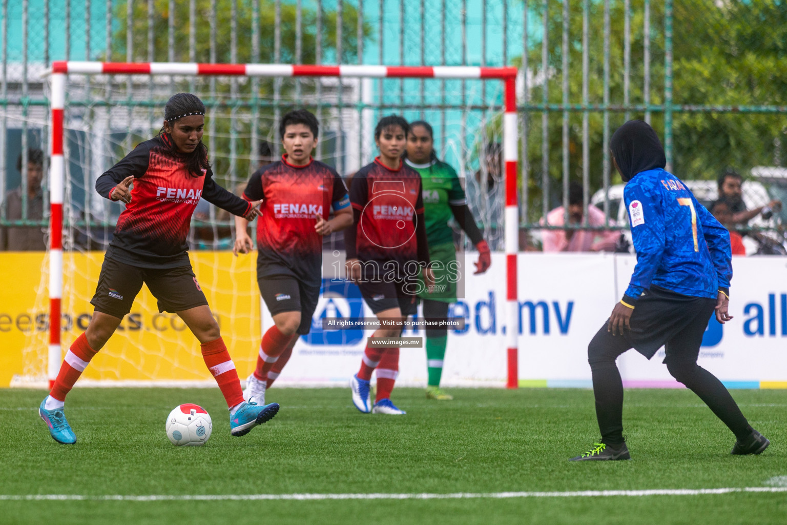 MPL vs Team Fenaka in Eighteen Thirty Women's Futsal Fiesta 2022 was held in Hulhumale', Maldives on Wednesday, 12th October 2022. Photos: Ismail Thoriq / images.mv