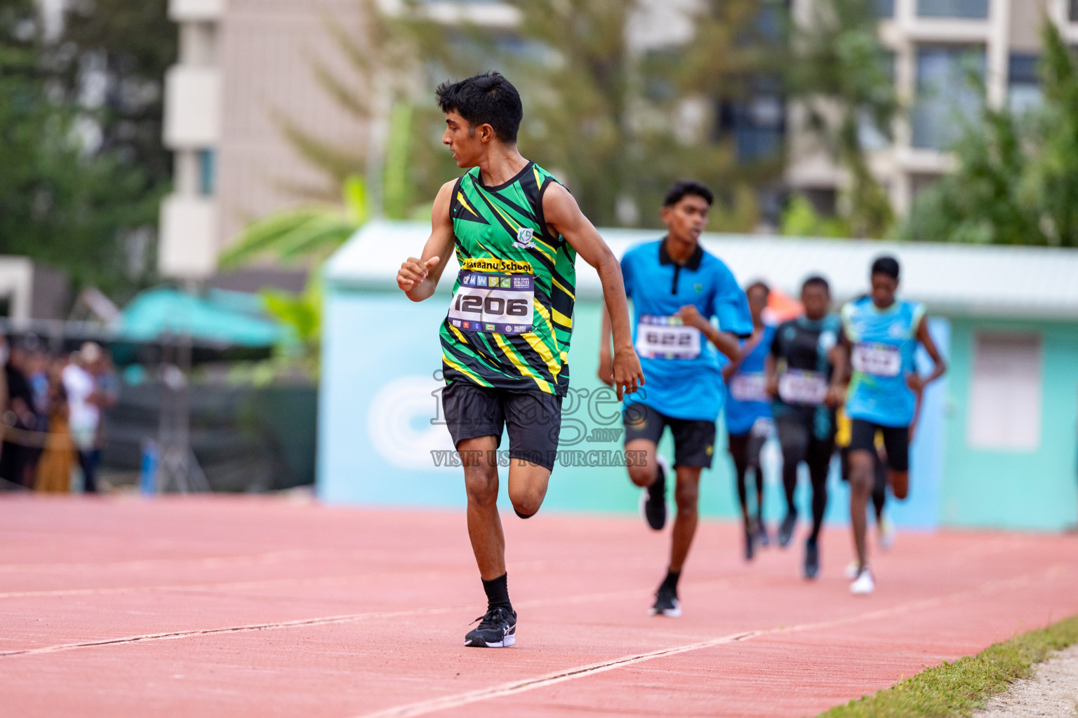 Day 2 of MWSC Interschool Athletics Championships 2024 held in Hulhumale Running Track, Hulhumale, Maldives on Sunday, 10th November 2024. 
Photos by: Hassan Simah / Images.mv