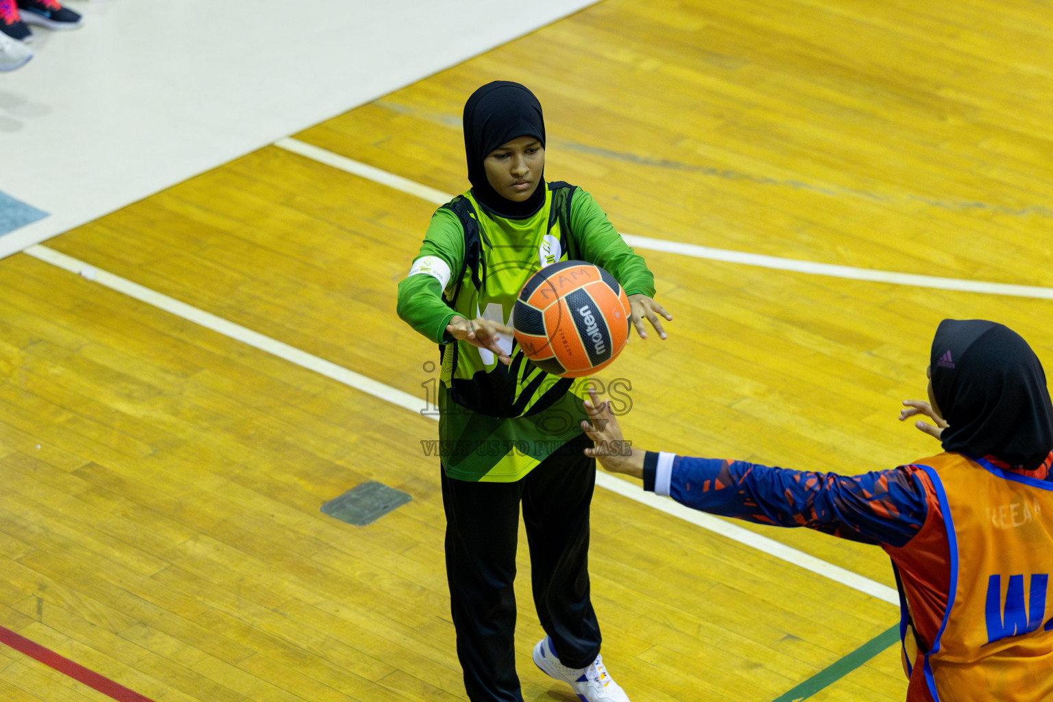 Day 13 of 25th Inter-School Netball Tournament was held in Social Center at Male', Maldives on Saturday, 24th August 2024. Photos: Mohamed Mahfooz Moosa / images.mv