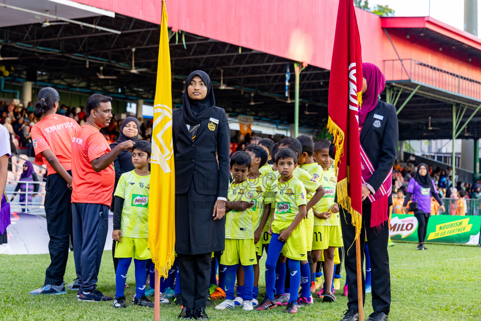 Day 2 of MILO Kids Football Fiesta was held at National Stadium in Male', Maldives on Saturday, 24th February 2024.