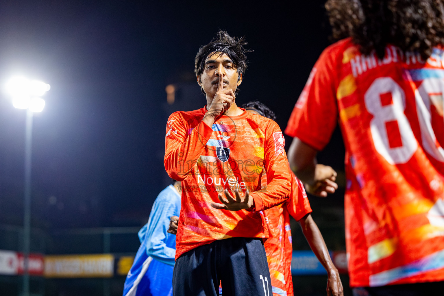 SH Milandhoo vs SH Kanditheemu in zone round on Day 32 of Golden Futsal Challenge 2025 was held on Wednesday , 5th February 2025, in Hulhumale', Maldives. Photos: Nausham Waheed / images.mv