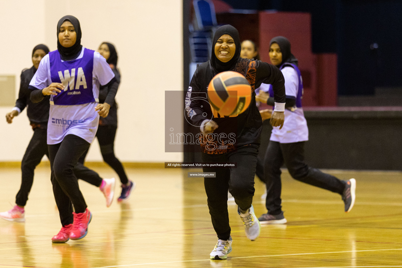 Club Matrix vs VYANSA in the Milo National Netball Tournament 2022 on 20 July 2022, held in Social Center, Male', Maldives. Photographer: Shuu / Images.mv