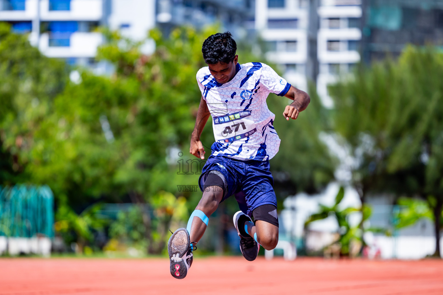 Day 3 of MWSC Interschool Athletics Championships 2024 held in Hulhumale Running Track, Hulhumale, Maldives on Monday, 11th November 2024. Photos by:  Nausham Waheed / Images.mv