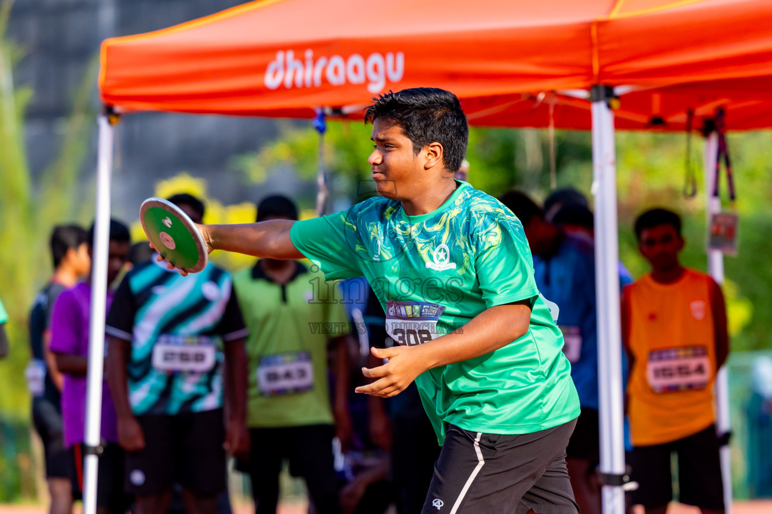 Day 5 of MWSC Interschool Athletics Championships 2024 held in Hulhumale Running Track, Hulhumale, Maldives on Wednesday, 13th November 2024. Photos by: Nausham Waheed / Images.mv