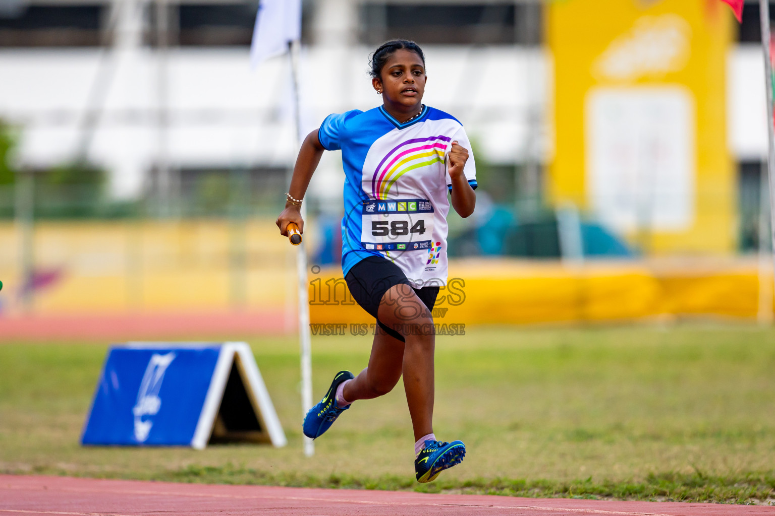 Day 5 of MWSC Interschool Athletics Championships 2024 held in Hulhumale Running Track, Hulhumale, Maldives on Wednesday, 13th November 2024. Photos by: Nausham Waheed / Images.mv