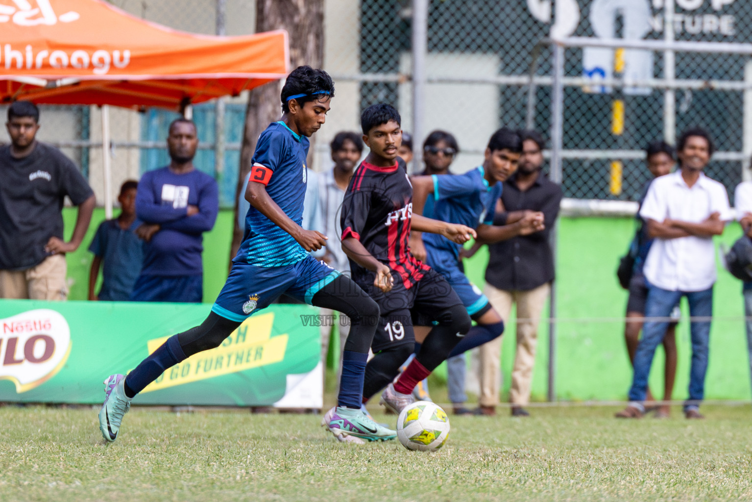 Day 2 of MILO Academy Championship 2024 held in Henveyru Stadium, Male', Maldives on Thursday, 1st November 2024. 
Photos:Hassan Simah / Images.mv