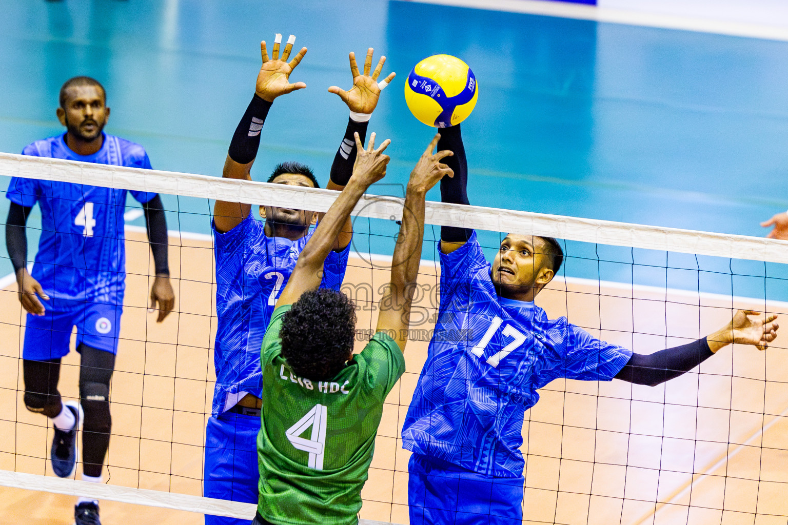 Police Club vs Club HDC in Semi Final of MILO VAM Cup 2024 Men's Division was held in Social Center Indoor Hall on Friday, 1st September 2024. Photos: Nausham Waheed / images.mv