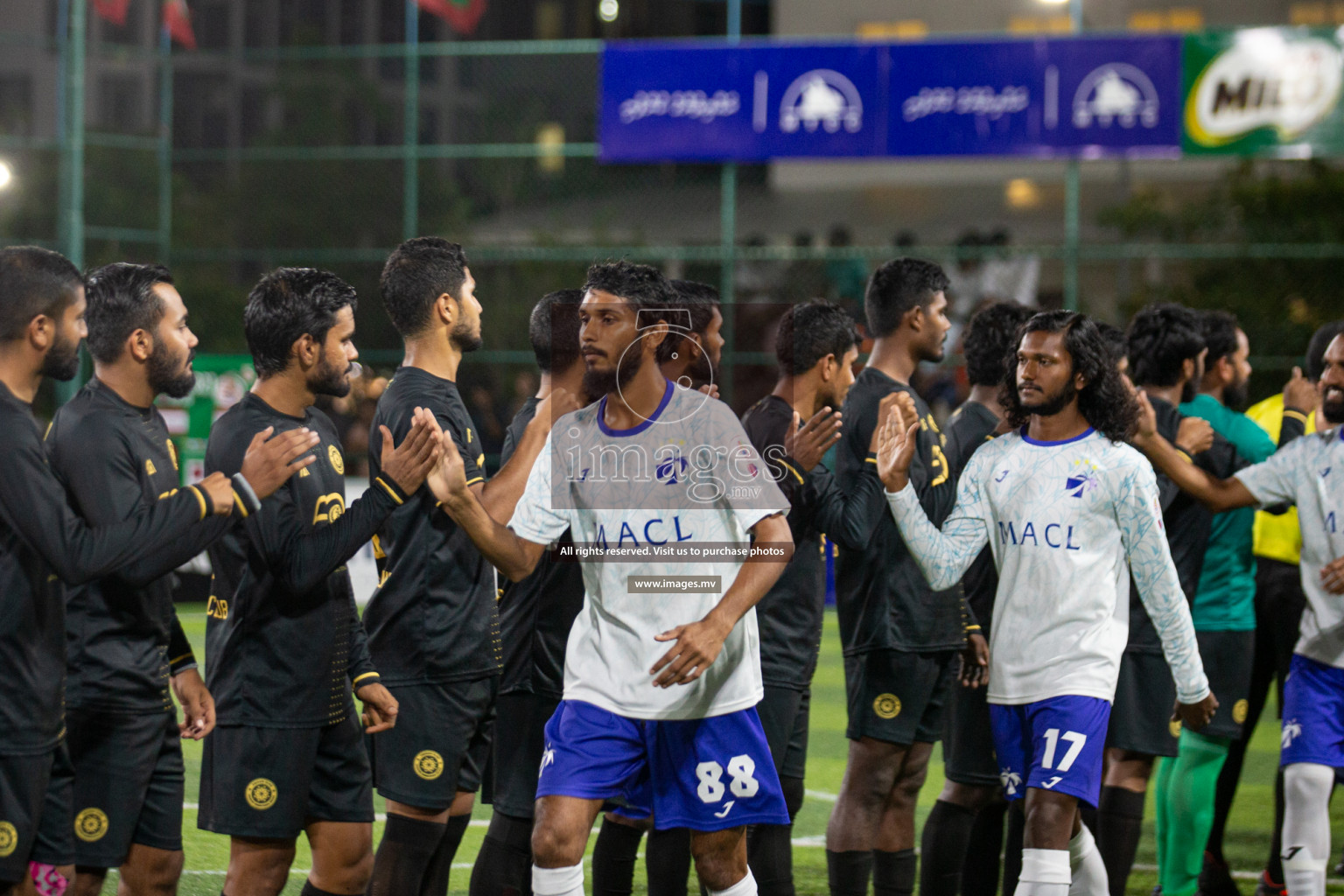 Prison Club vs MACL in the Quarter Finals of Club Maldives 2021 held at Hulhumale;, on 12th December 2021 Photos: Nasam / images.mv