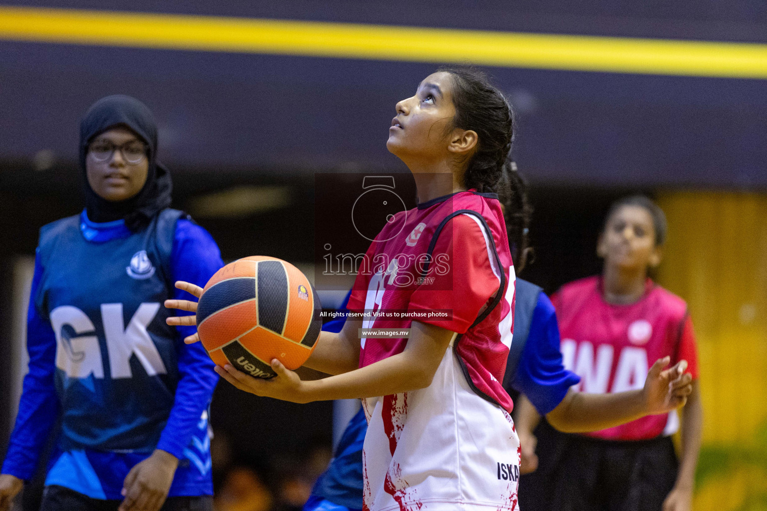 Day7 of 24th Interschool Netball Tournament 2023 was held in Social Center, Male', Maldives on 2nd November 2023. Photos: Nausham Waheed / images.mv