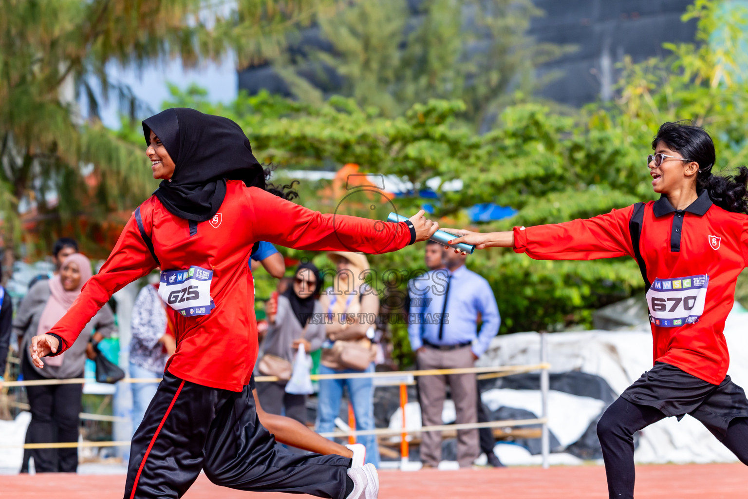 Day 5 of MWSC Interschool Athletics Championships 2024 held in Hulhumale Running Track, Hulhumale, Maldives on Wednesday, 13th November 2024. Photos by: Nausham Waheed / Images.mv