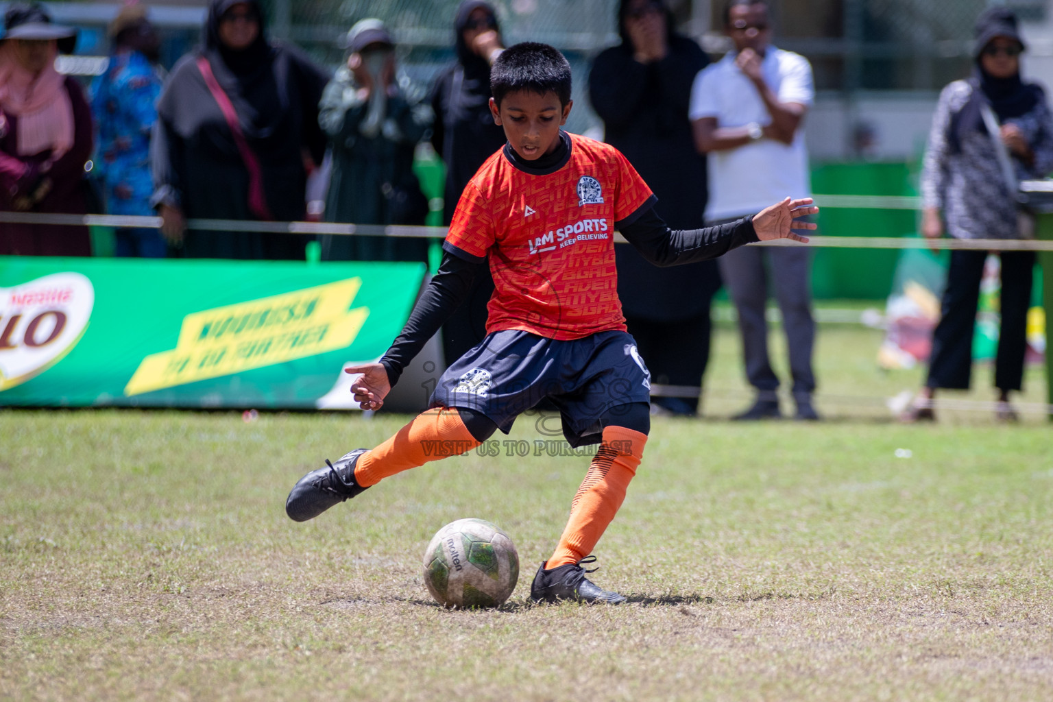 Day 3 of MILO Academy Championship 2024 - U12 was held at Henveiru Grounds in Male', Maldives on Saturday, 6th July 2024. Photos: Mohamed Mahfooz Moosa / images.mv