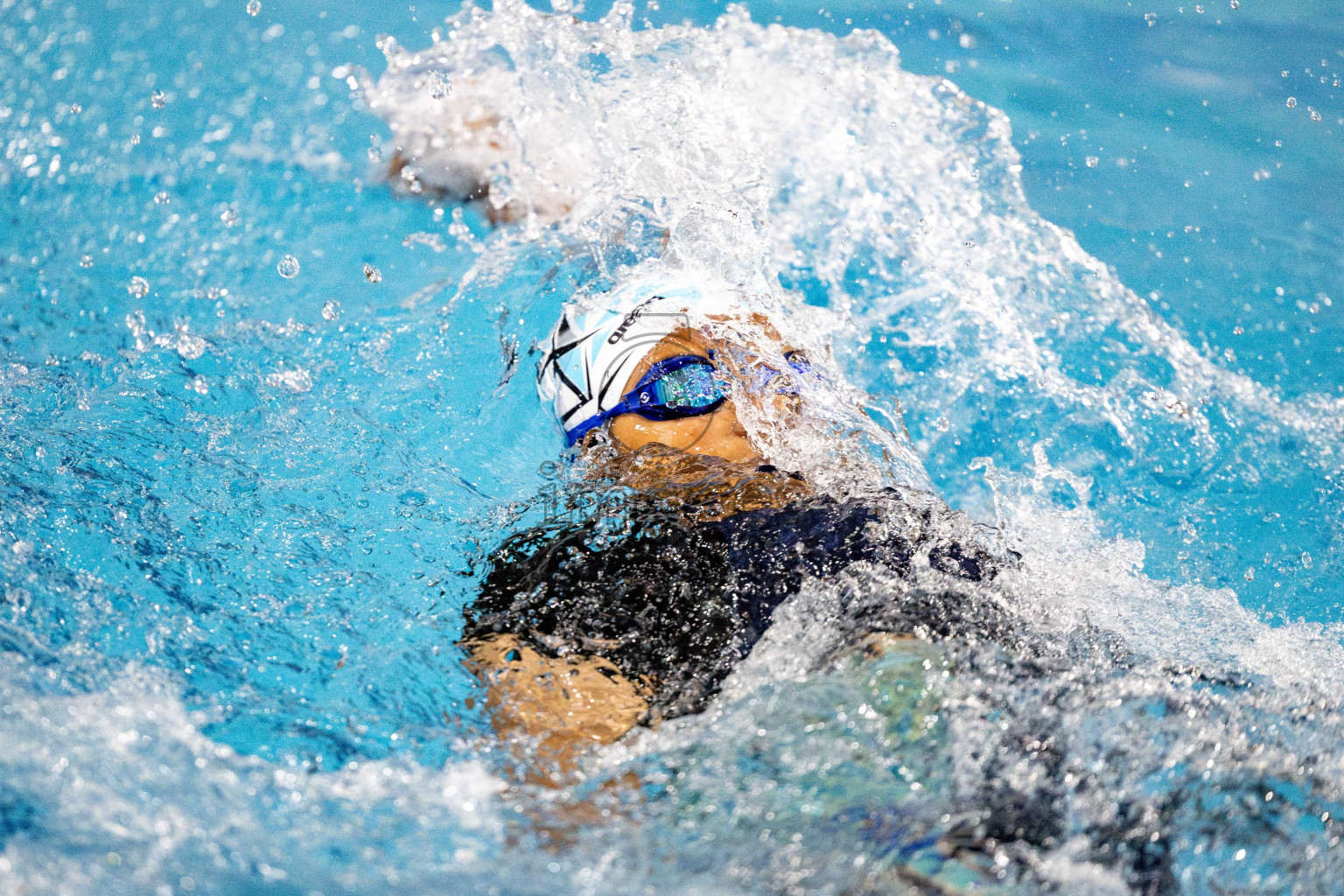 Day 5 of National Swimming Competition 2024 held in Hulhumale', Maldives on Tuesday, 17th December 2024. Photos: Hassan Simah / images.mv