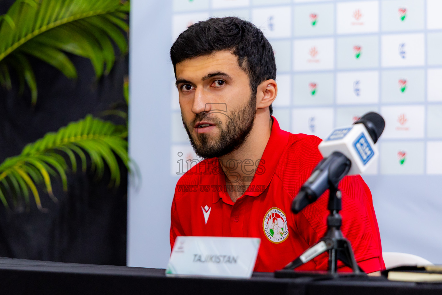Final Pre-Match Press Conference of AFC Asian Cup Saudi Arabia 2027 Qualifiers -Maldives vs Tajikistan was held at National Stadium in Male', Maldives on Monday, 13th October 2025. Photos: Nausham Waheed / images.mv