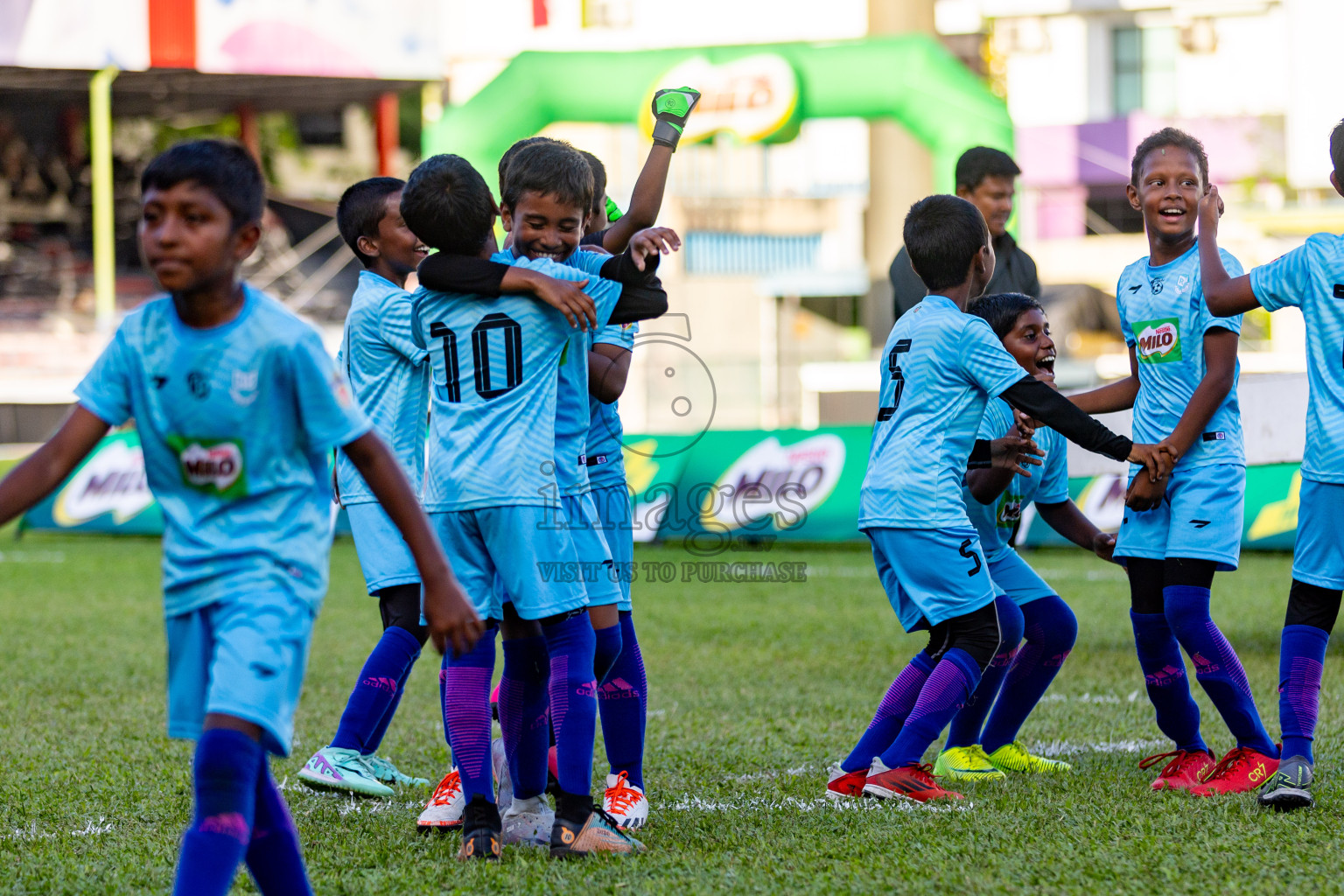 Day 2 of MILO Kids Football Fiesta was held at National Stadium in Male', Maldives on Saturday, 24th February 2024.