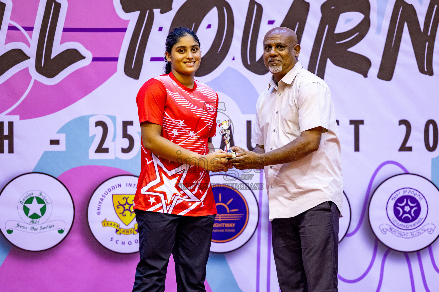 Closing Ceremony of Inter-school Netball Tournament held in Social Center at Male', Maldives on Monday, 26th August 2024. Photos: Hassan Simah / images.mv