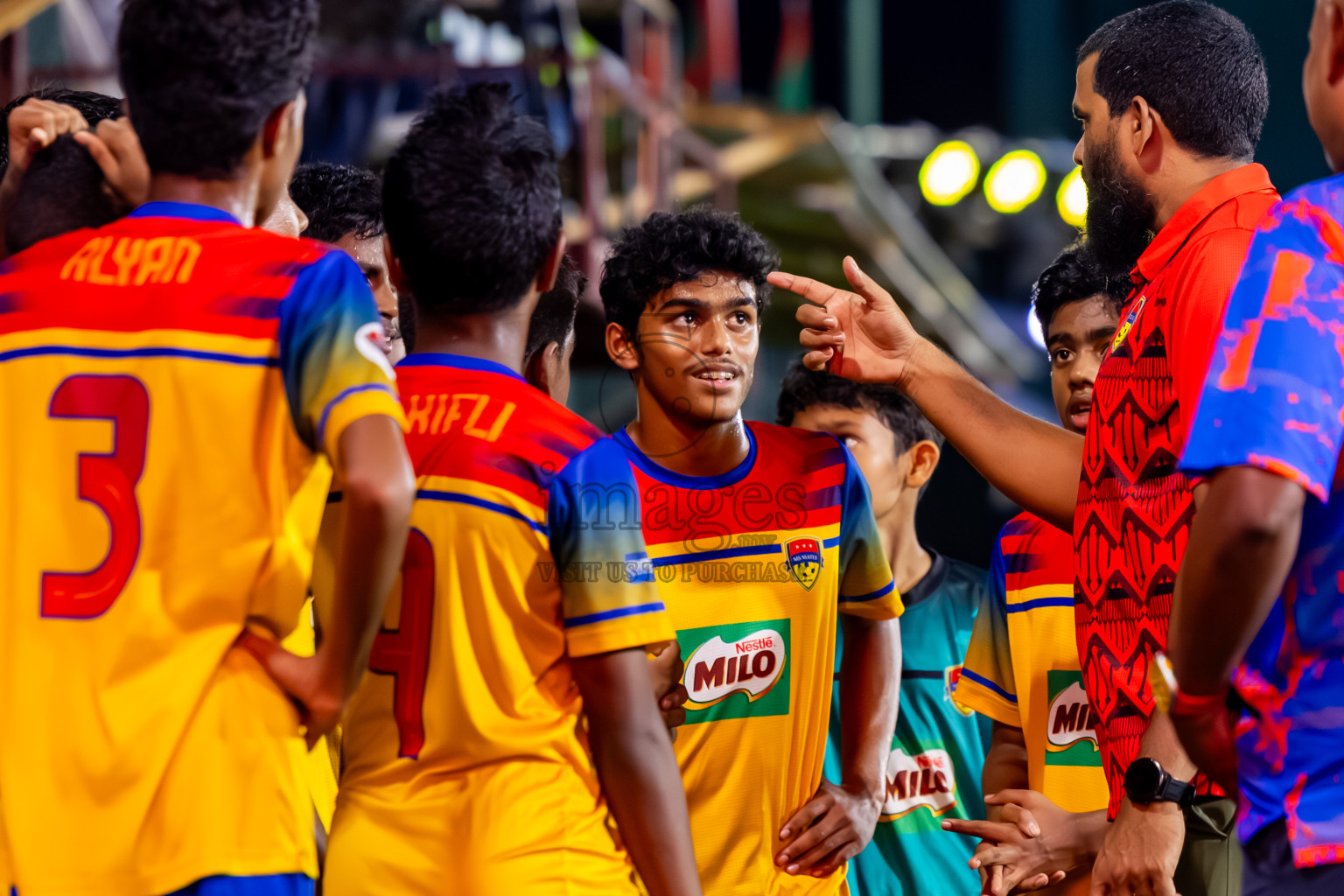 Arena vs Hawks in the Final of Milo Sector League 2025 was held in Rehendhi Futsal Ground, Hulhumale', Maldives on Tuesday, 18th November 2025. Photos: Nausham Waheed  / images.mv