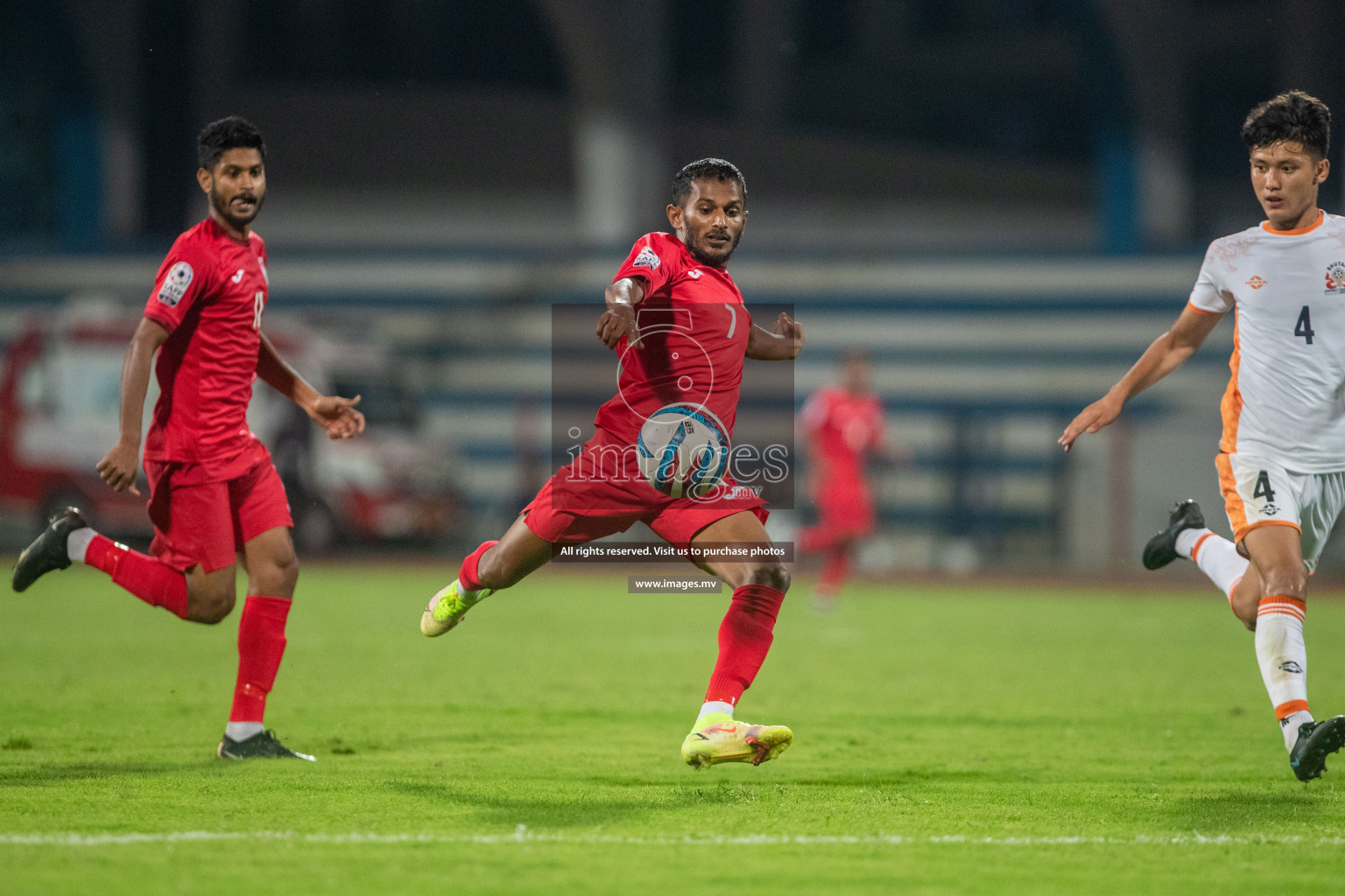 Maldives vs Bhutan in SAFF Championship 2023 held in Sree Kanteerava Stadium, Bengaluru, India, on Wednesday, 22nd June 2023. Photos: Nausham Waheed / images.mv