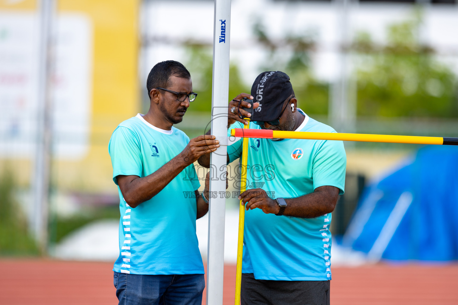 Day 1 of MWSC Interschool Athletics Championships 2024 held in Hulhumale Running Track, Hulhumale, Maldives on Saturday, 9th November 2024. Photos by: Ismail Thoriq / Images.mv