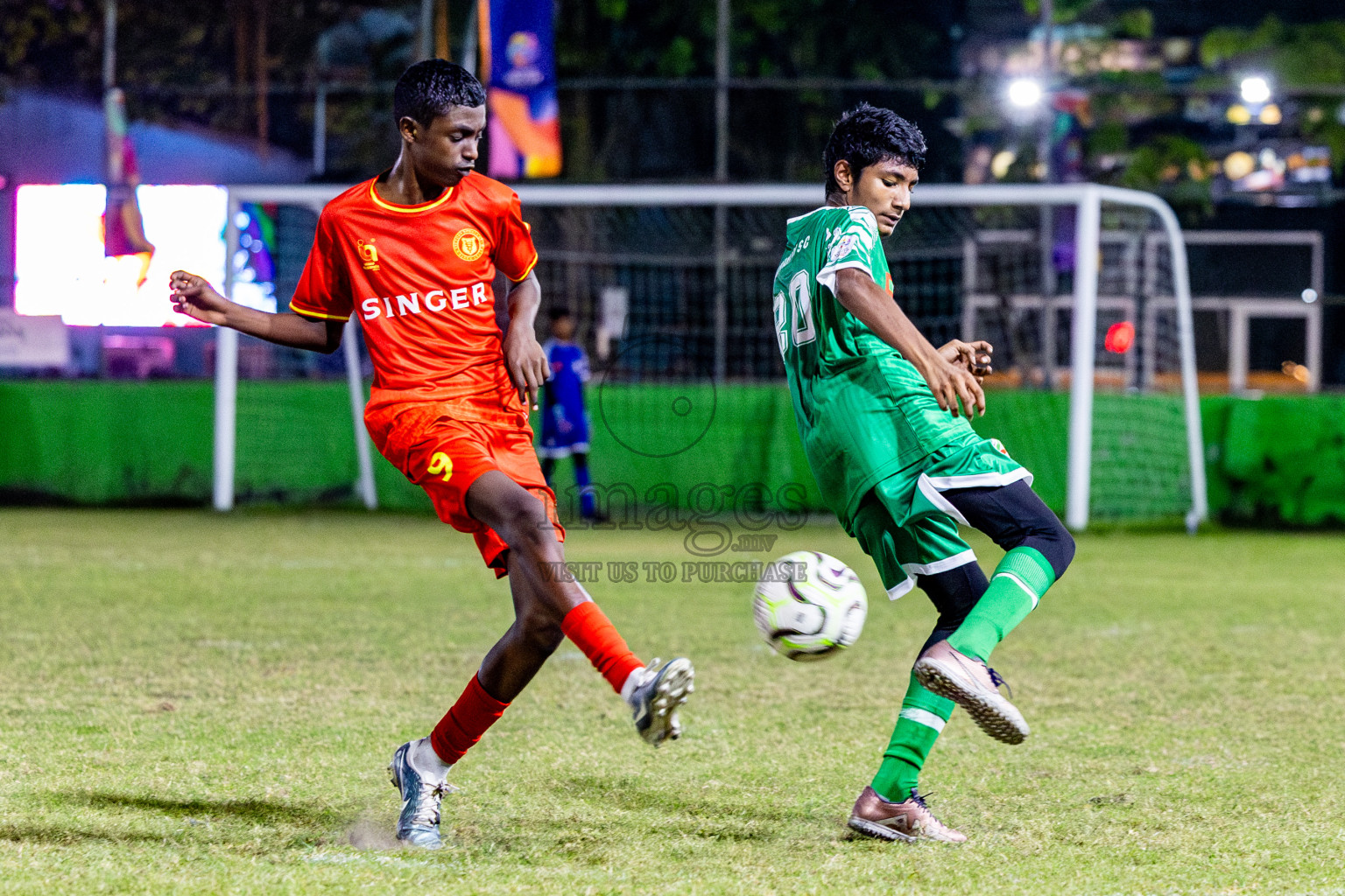 Victory Sports Club vs Hurriyya Sports Club (U14) in Day 9 of Dhivehi Youth League 2024 held at Henveiru Stadium on Saturday, 14th December 2024. Photos: Nausham Waheed / Images.mv