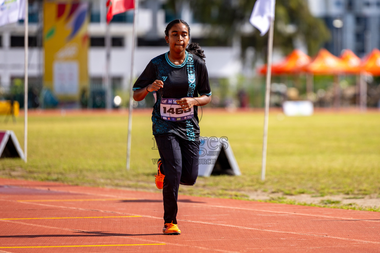 Day 2 of MWSC Interschool Athletics Championships 2024 held in Hulhumale Running Track, Hulhumale, Maldives on Sunday, 10th November 2024. 
Photos by:  Hassan Simah / Images.mv