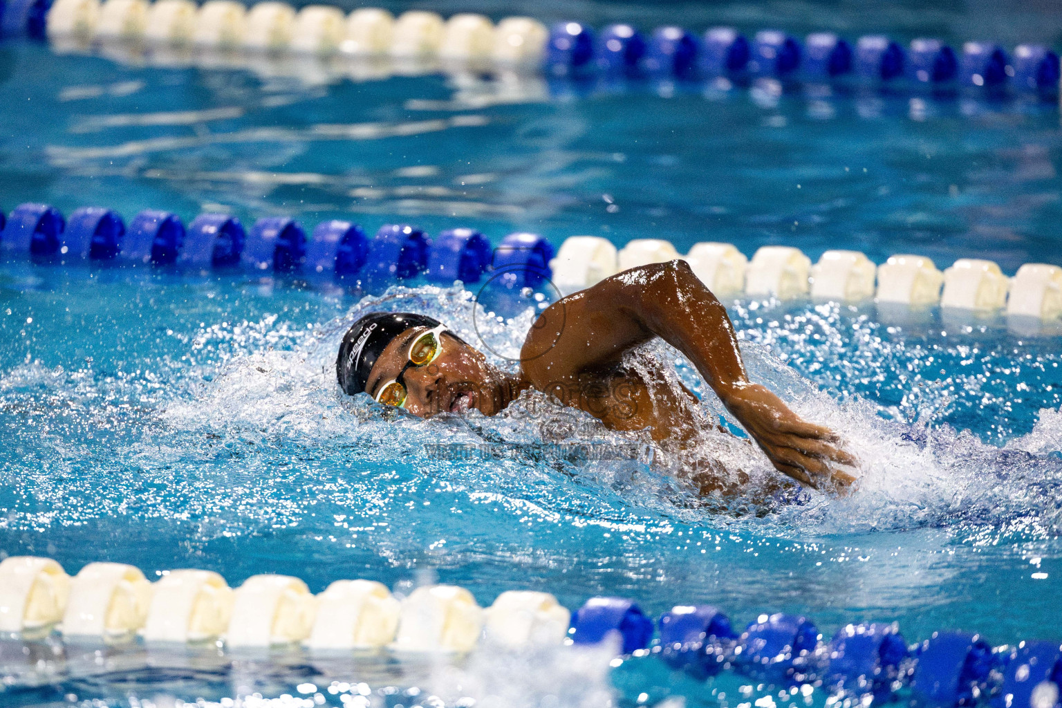 Day 6 of National Swimming Competition 2024 held in Hulhumale', Maldives on Wednesday, 18th December 2024. Photos: Mohamed Mahfooz Moosa / images.mv