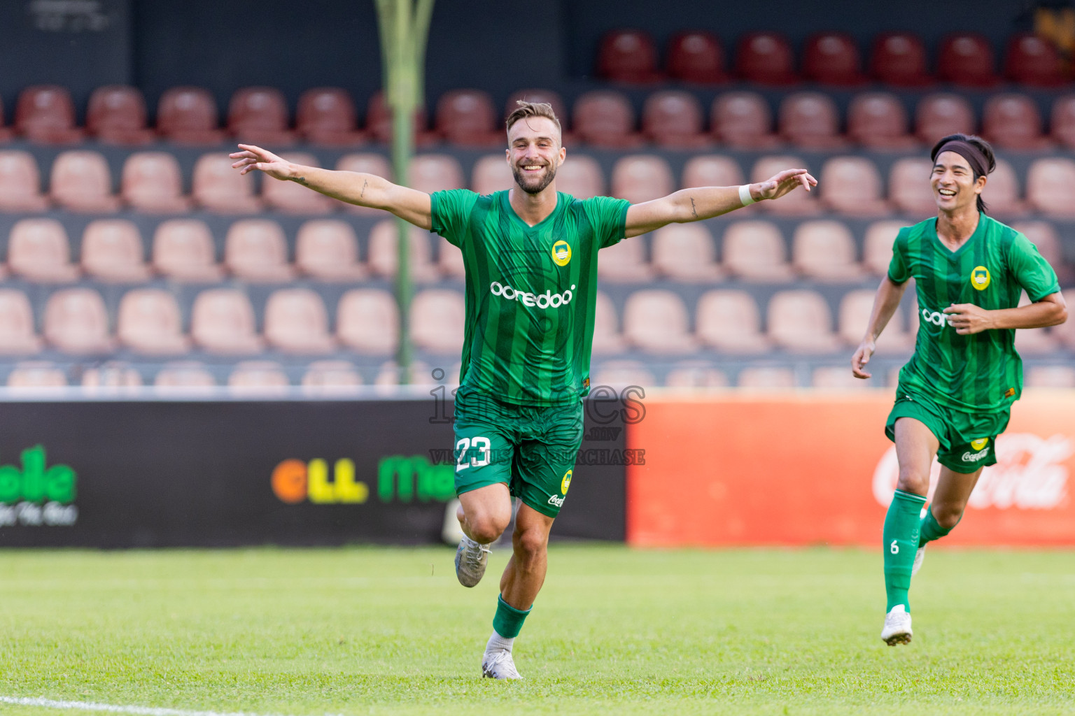 Maziya Sports & Recreation vs Club Eagles in the final of Dhivehi Premier League 2023 , held in National Football Stadium, Male', Maldives Photos: Nausham Waheed/ Images.mv