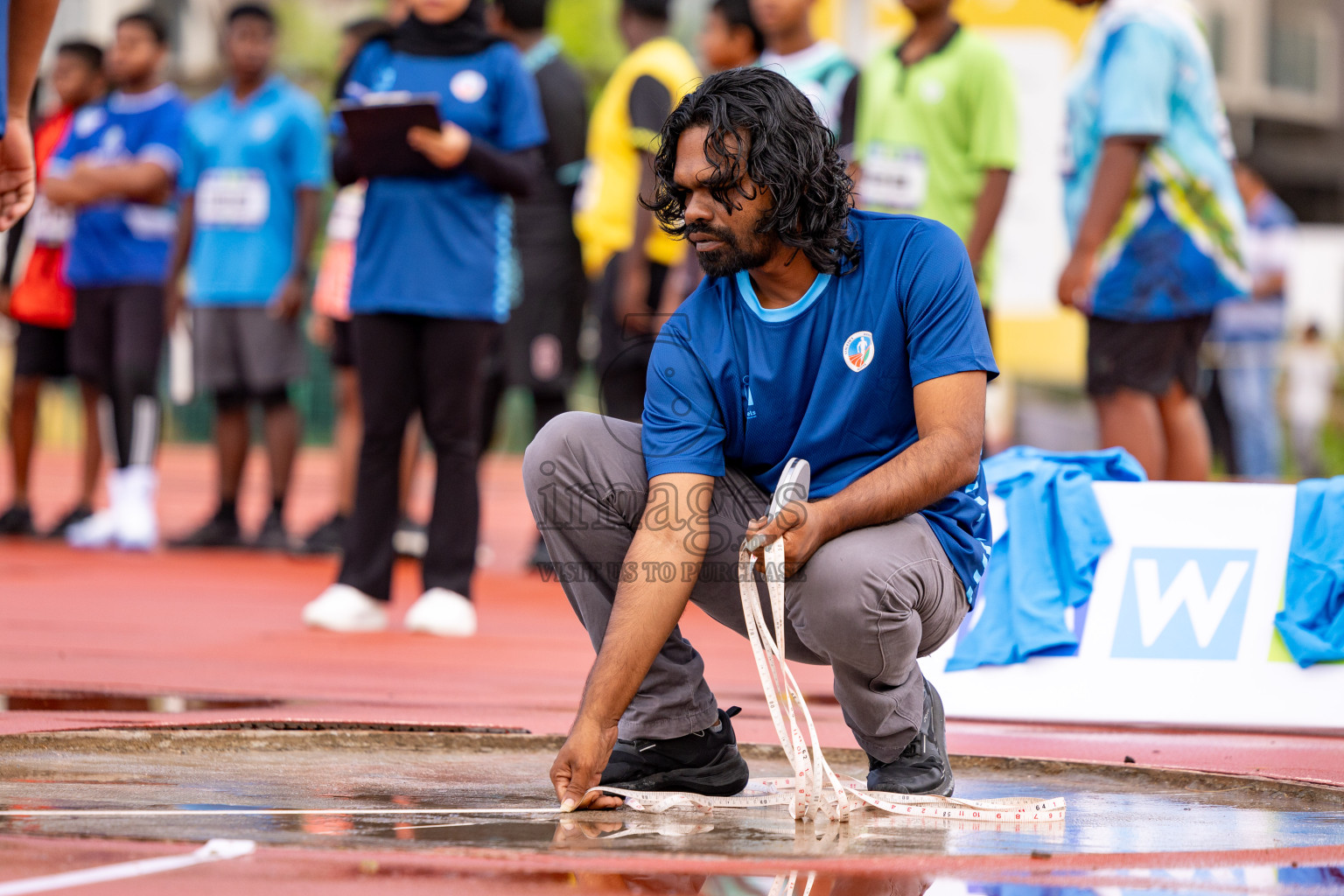 Day 1 of MWSC Interschool Athletics Championships 2024 held in Hulhumale Running Track, Hulhumale, Maldives on Saturday, 9th November 2024. 
Photos by: Ismail Thoriq, Hassan Simah / Images.mv