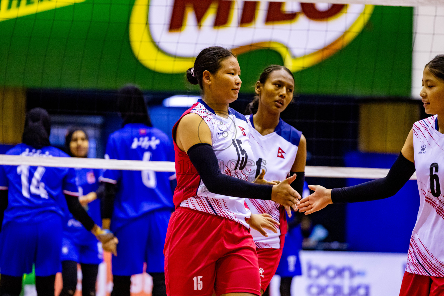 Nepal vs Maldives in Third Place Match of CAVA U20 Woman's Volleyball Championship 2024 was held in Social Center, Male', Maldives on 23rd July 2024. Photos: Nausham Waheed / images.mv