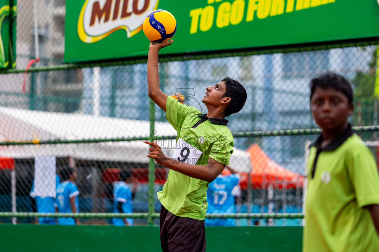 Day 2 of Interschool Volleyball Tournament 2024 was held in Ekuveni Volleyball Court at Male', Maldives on Sunday, 24th November 2024. Photos: Nausham Waheed / images.mv