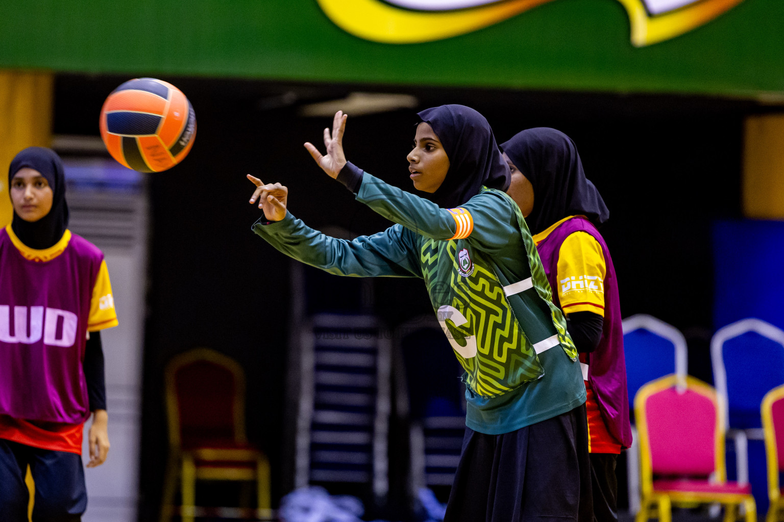 Day 7 of 25th Inter-School Netball Tournament was held in Social Center at Male', Maldives on Saturday, 17th August 2024. Photos: Nausham Waheed / images.mv