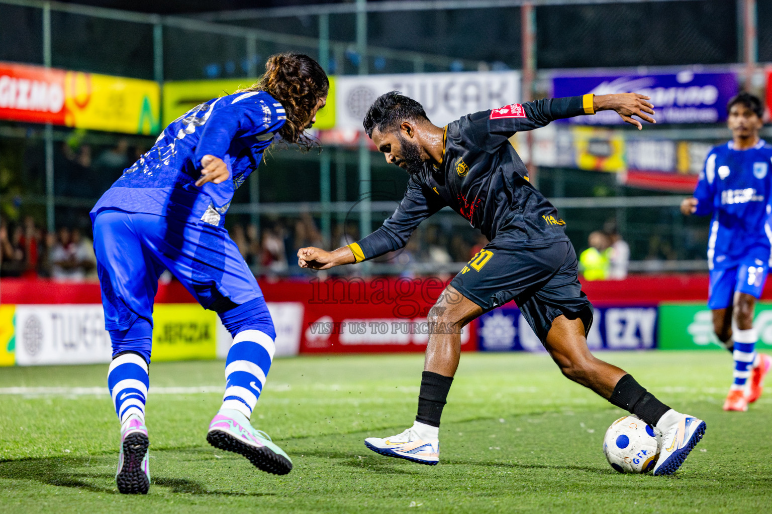 ADh Mandhoo vs AA Mathiveri in zone round Day 30 of Golden Futsal Challenge 2025 was held on Monday , 3rd February 2025, in Hulhumale', Maldives. Photos: Nausham Waheed / images.mv