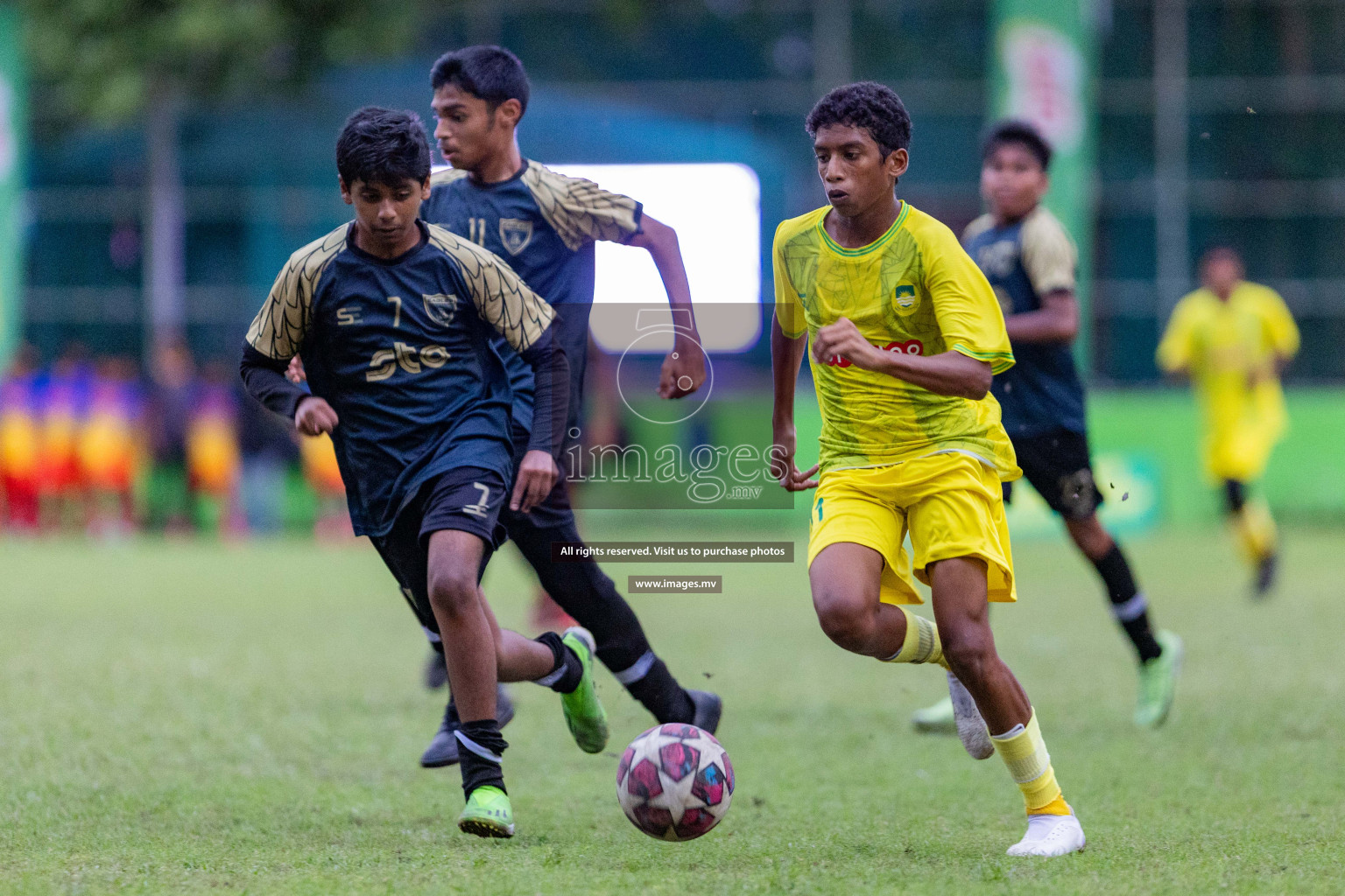 Day 1 of MILO Academy Championship 2023 (u14) was held in Henveyru Stadium Male', Maldives on 3rd November 2023. Photos: Nausham Waheed / images.mv