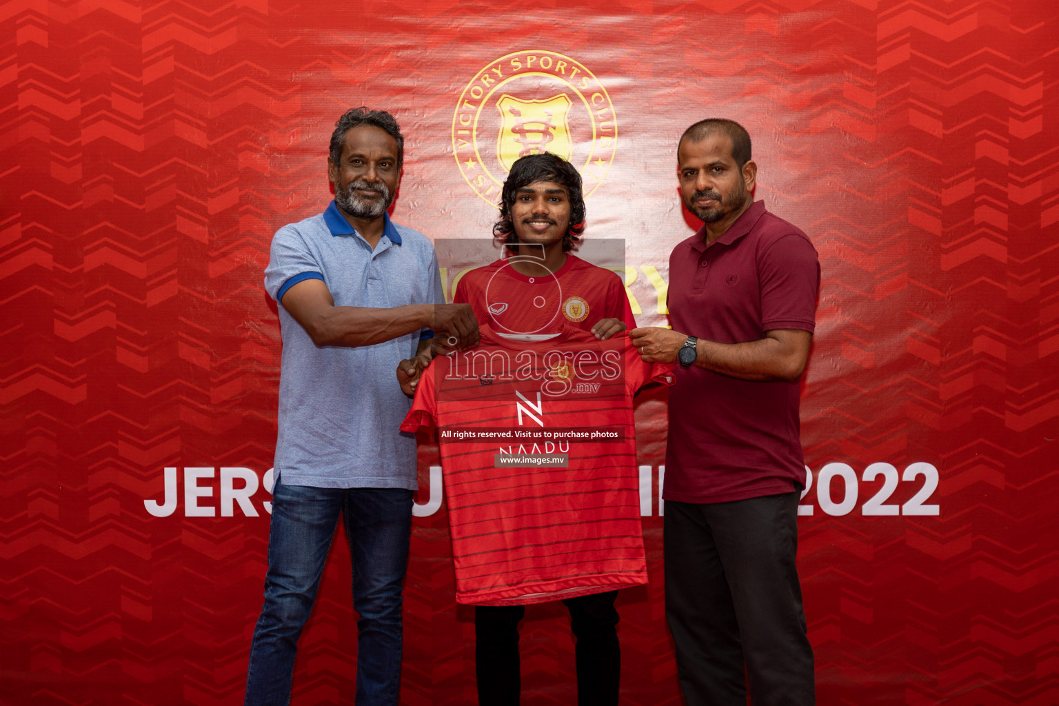 Victory Sports Club Jersey Unveiling 2022 on 14th July 2022, held in Jamaaludheen School Hall, Male', Maldives  Photos: Hassan Simah / Images.mv