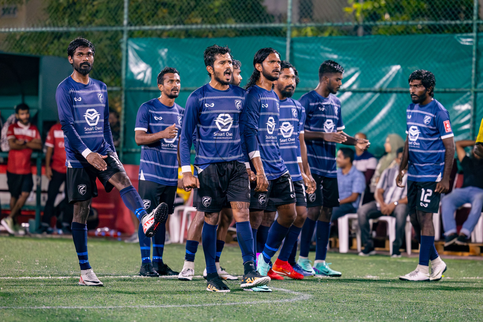 K. Gaafaru VS Dhadimagu in Round of 16 on Day 40 of Golden Futsal Challenge 2024 which was held on Tuesday, 27th February 2024, in Hulhumale', Maldives Photos: Hassan Simah / images.mv