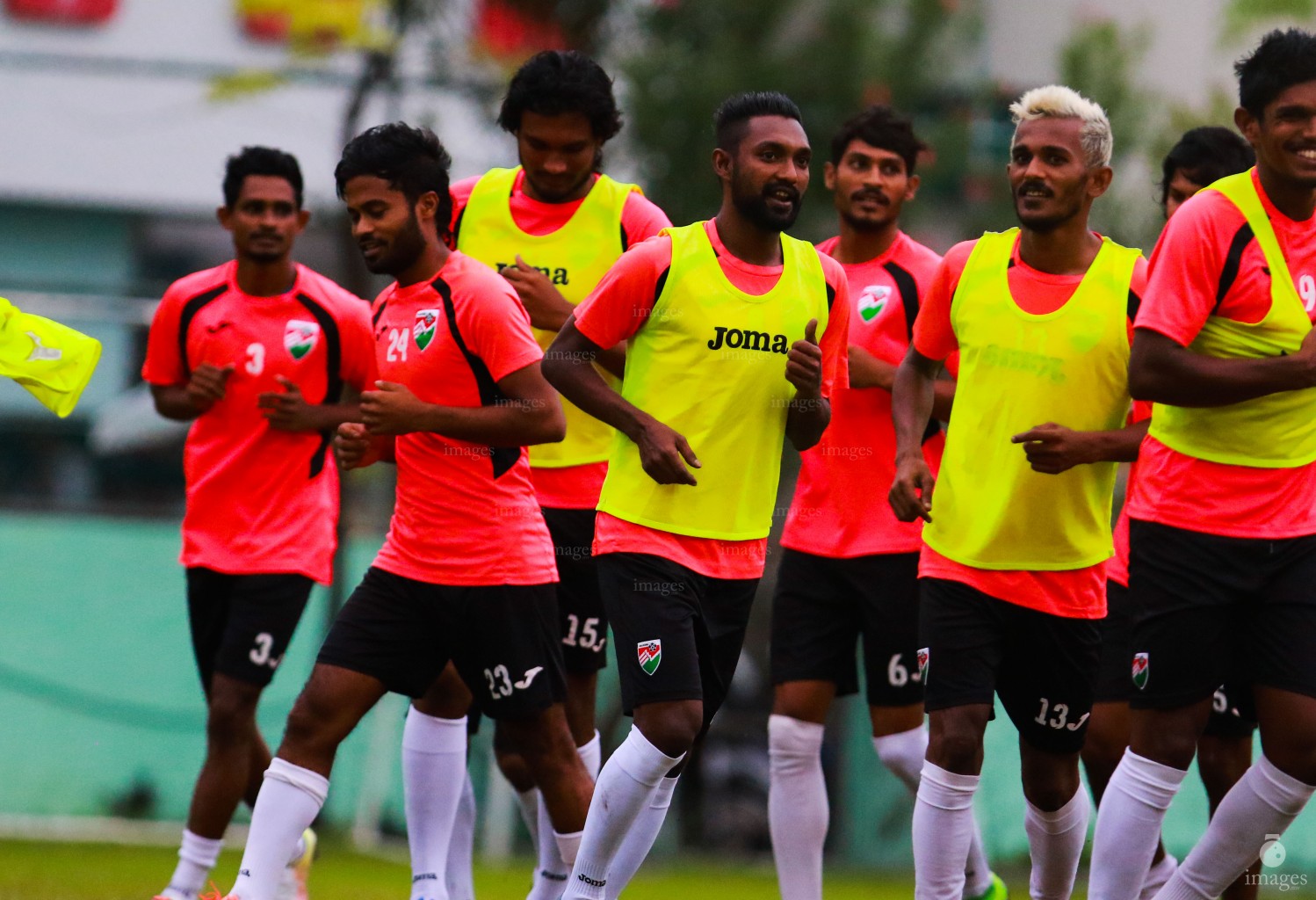 International friendly match official  practice session, Maldives and Bangladesh in Male', Maldives, Wednesday, August . 31, 2016.(Images.mv Photo/ Abdulla Abeedh).