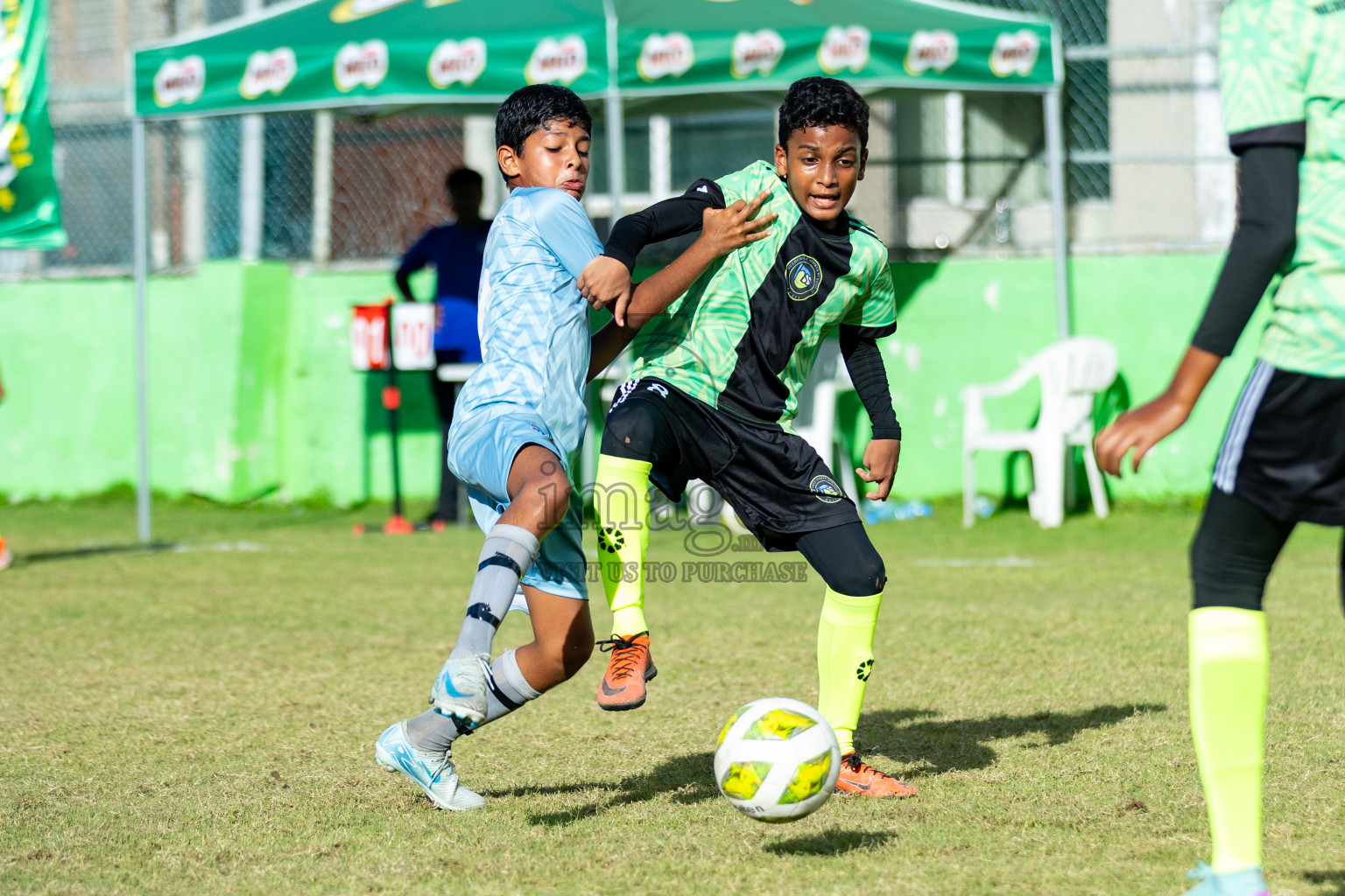 Day 3 of MILO Academy Championship 2025 (U-12) was held at Henveiru Stadium in Male', Maldives on Saturday, 3rd May 2025. 
Photos: Hassan Simah  / images.mv