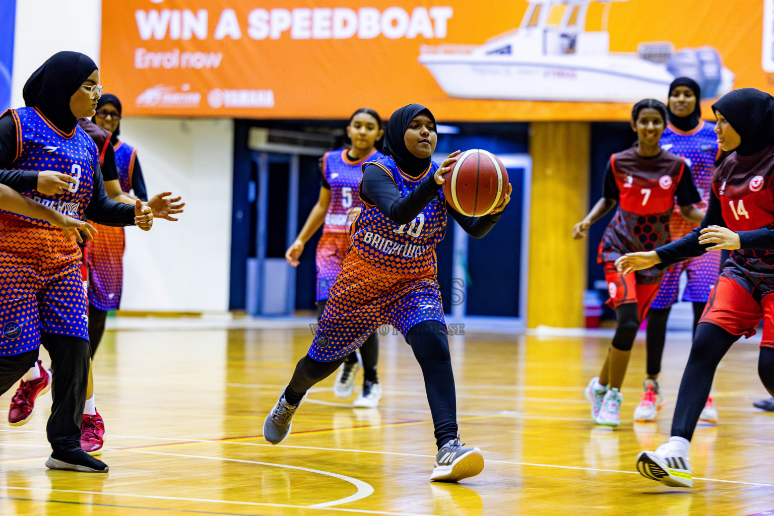 Iskandhar School vs Billabong High International School in day 8 of Junior Championship 2024 was held in Social Center, Male', Maldives on Tuesday, 19th November 2024. Photos: Nausham Waheed / images.mv